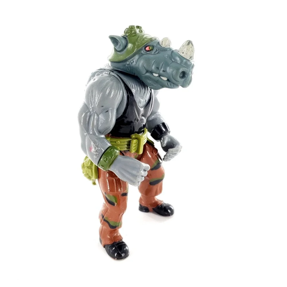 Vintage Teenage Mutant Ninja Turtles TMNT Rocksteady Figure No Knife